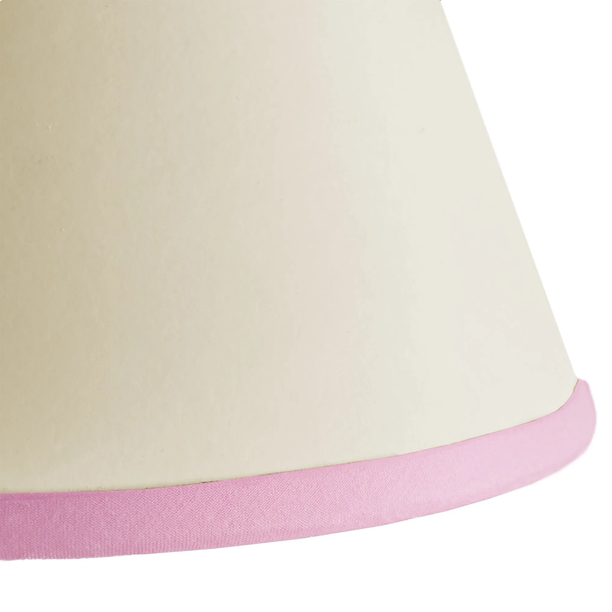 20cm Empire Top n Tail shade in cream card with pale pink tape