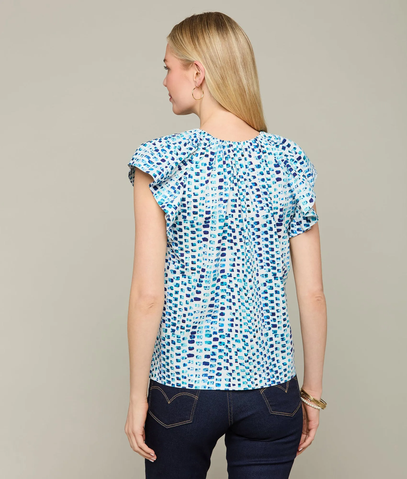 Austin Top :: Multi Blue