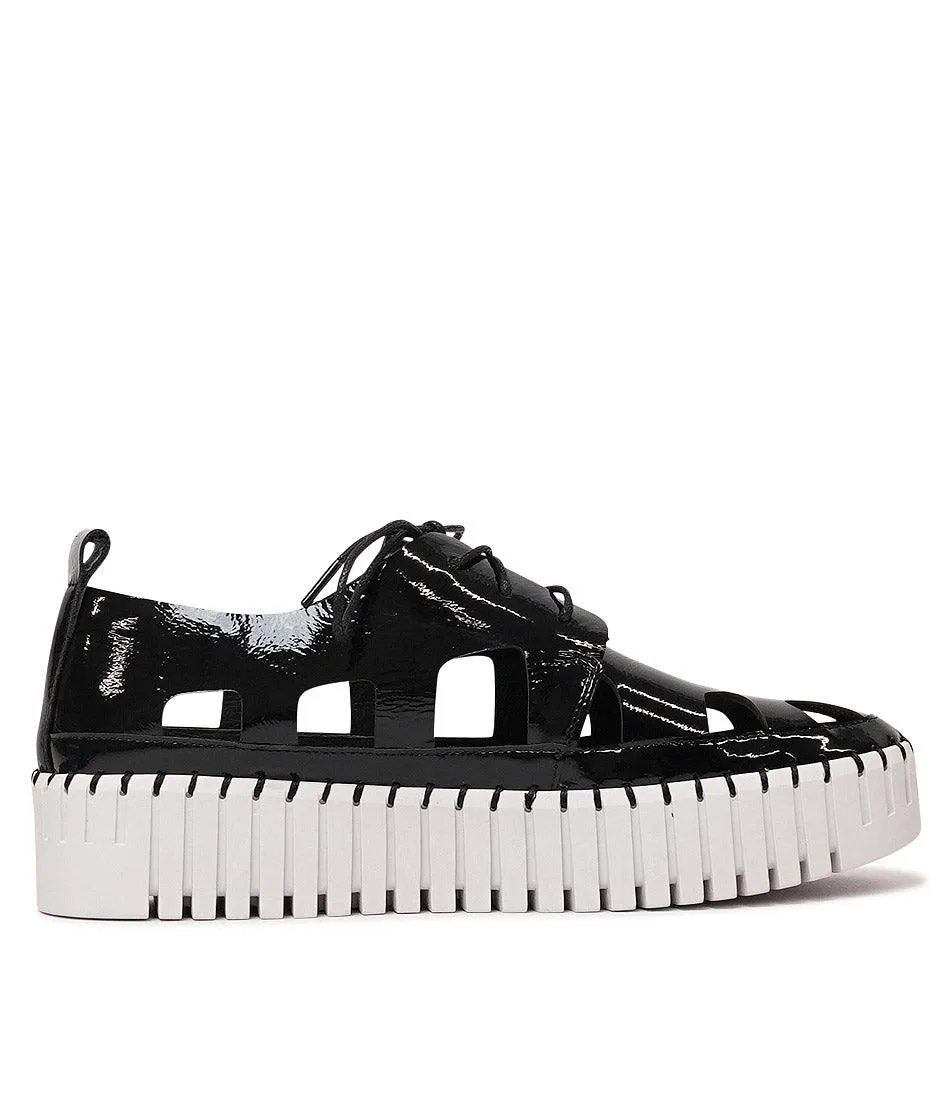 Bahar Black Patent Leather Sneakers