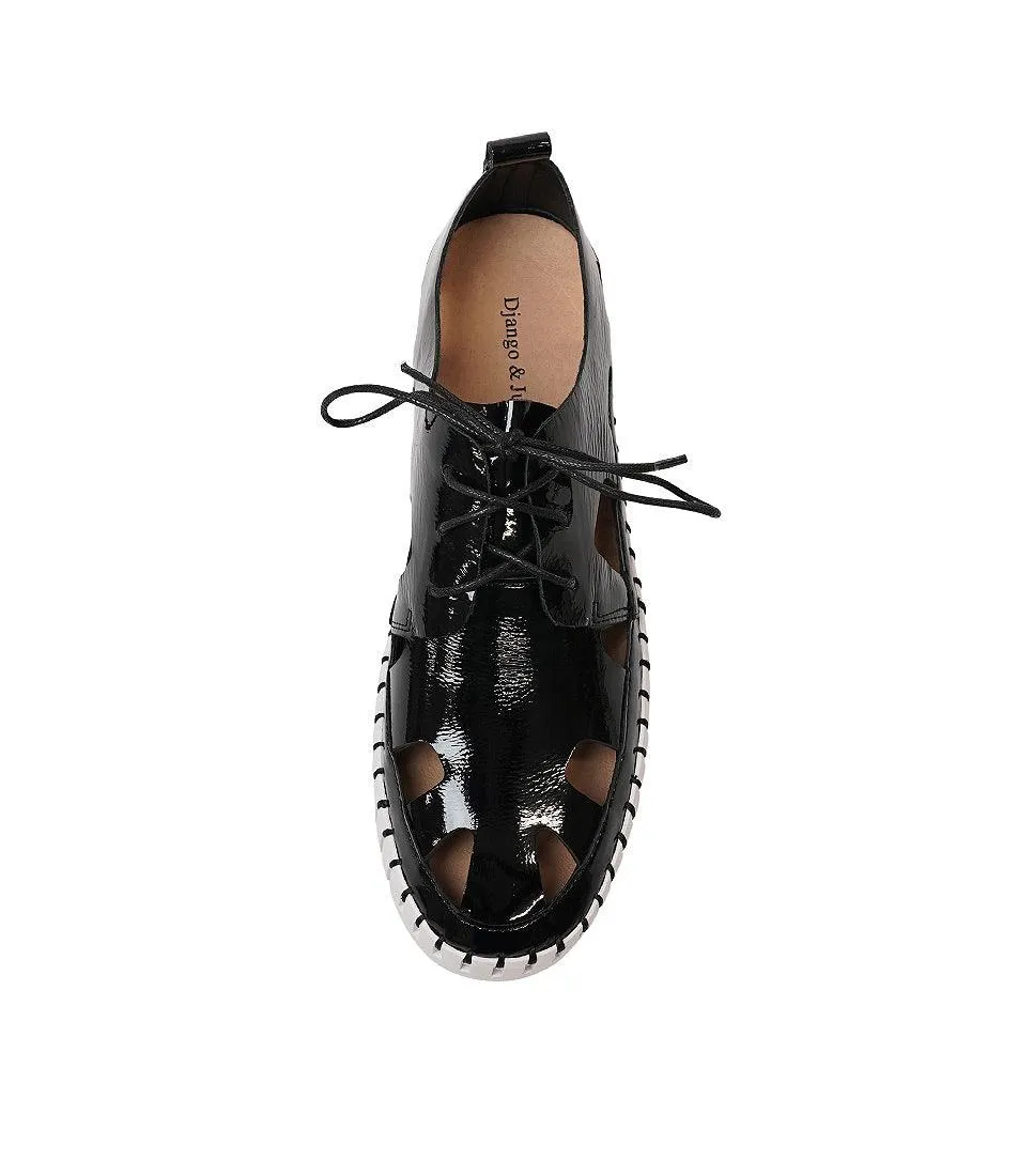 Bahar Black Patent Leather Sneakers