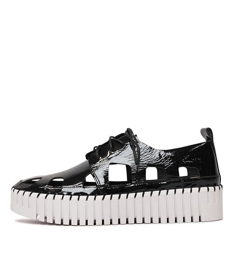 Bahar Black Patent Leather Sneakers