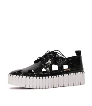 Bahar Black Patent Leather Sneakers