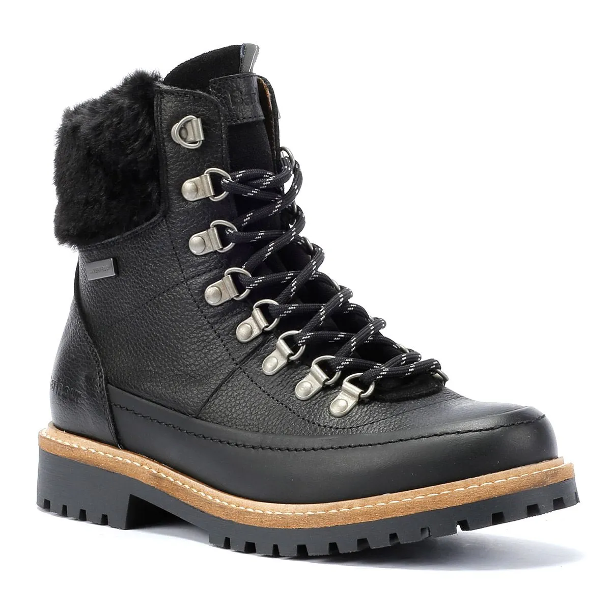 Barbour Woodside Hiker Leather Women's Black Boots