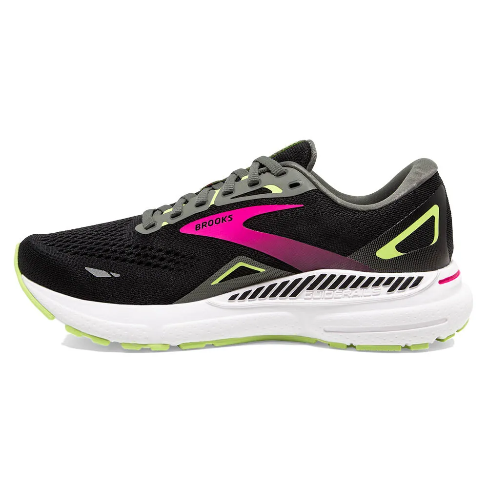 Brooks Adrenaline GTS 23 (Womens) - Black/Gunmetal/Sharp Green