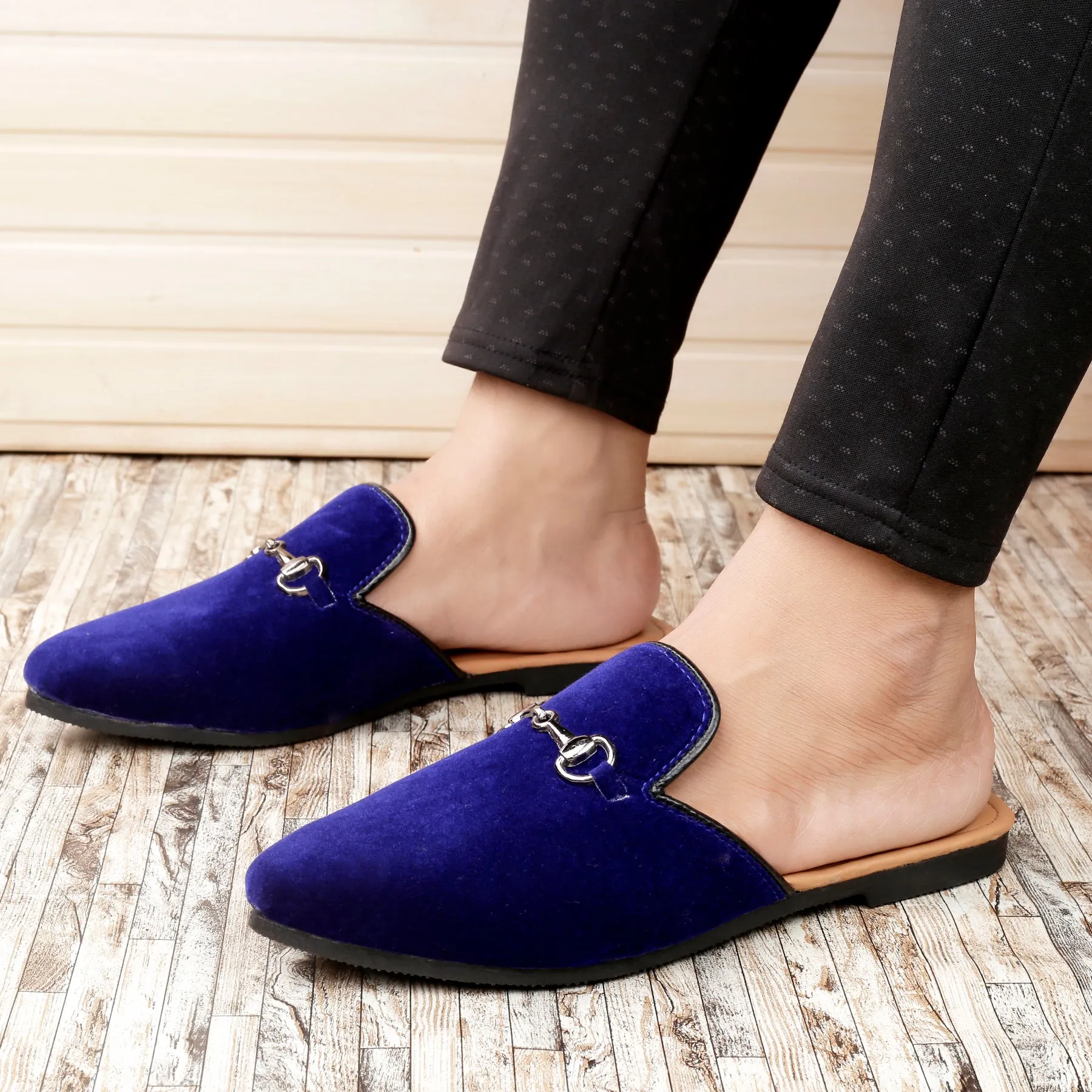 Bxxy Men's Suede Material Latest Stylish Slip-on Mules