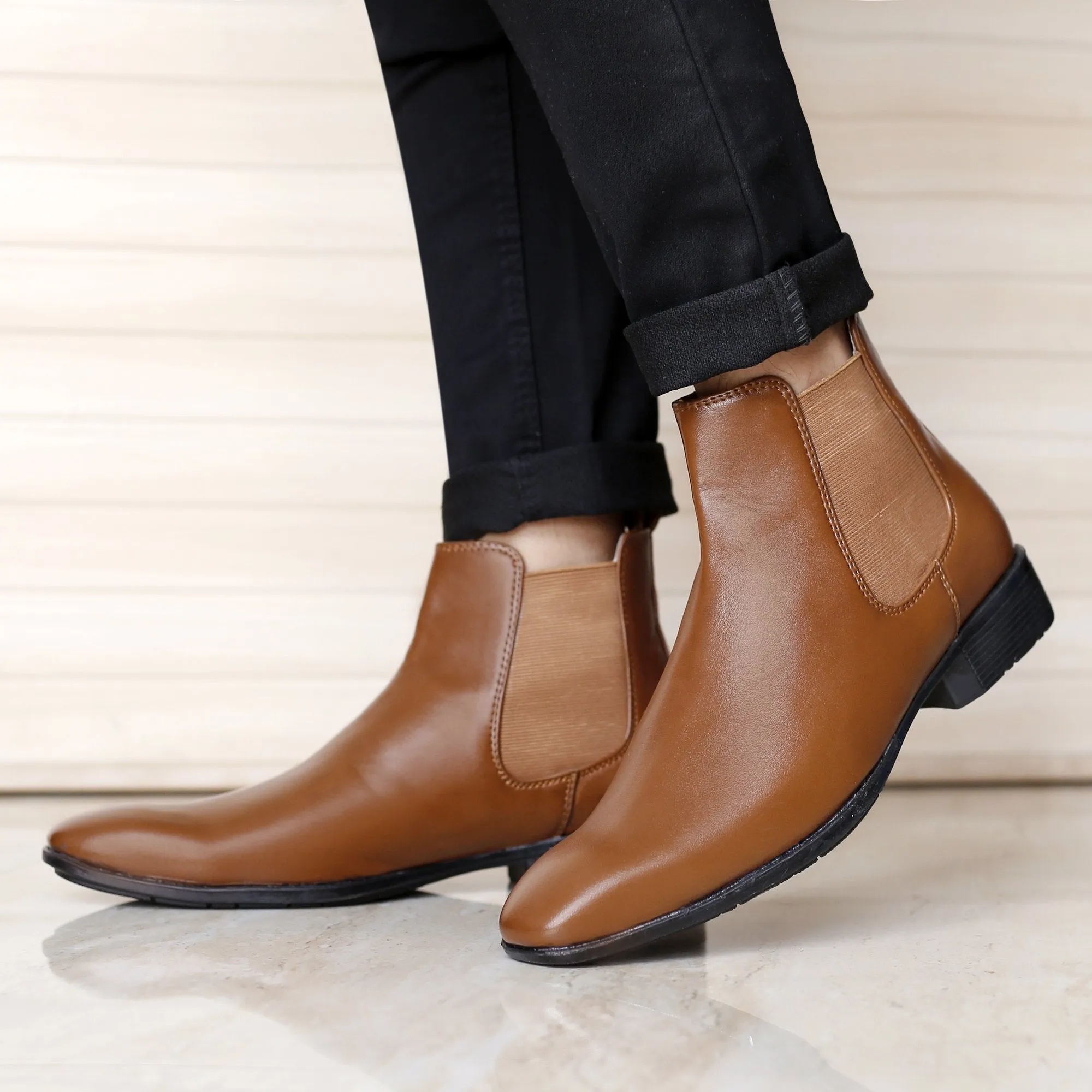 Bxxy's Men's Stylish Comfortable Slip-on Chelsea Boots