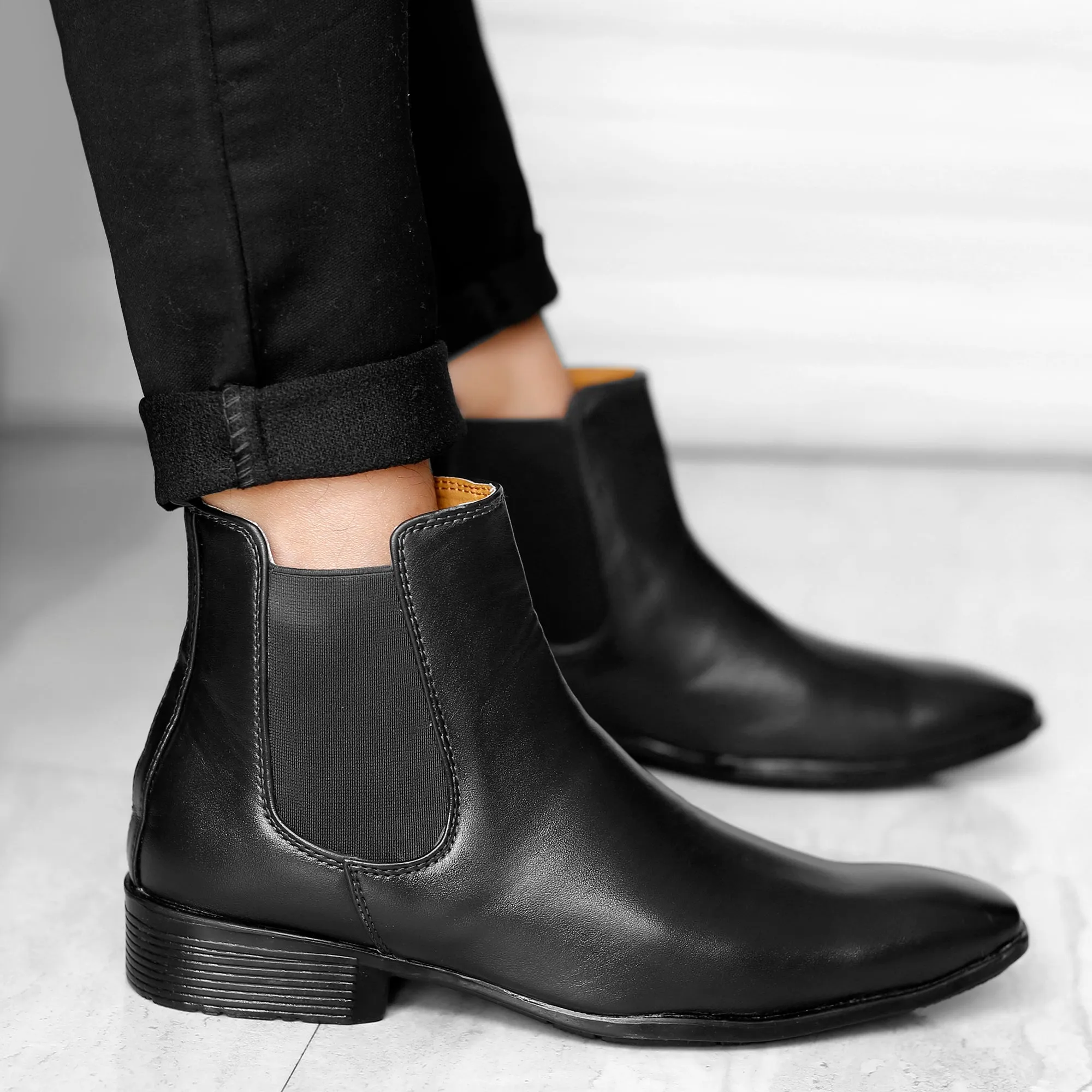 Bxxy's Men's Stylish Comfortable Slip-on Chelsea Boots