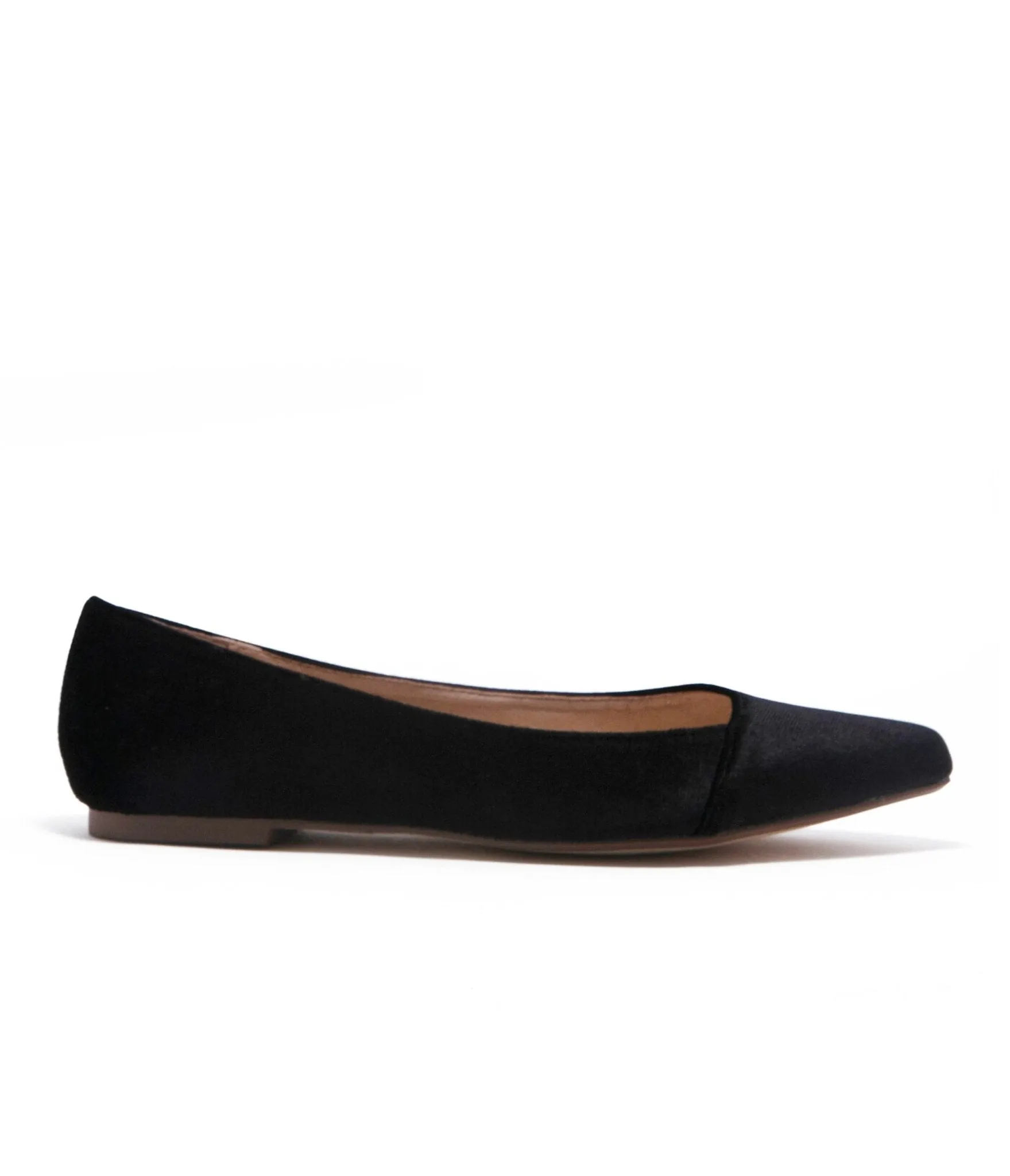 Chelsea Crew Black Velvet Pammy Flats