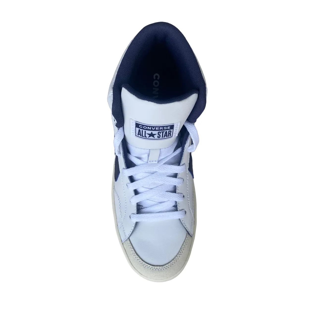 Converse scarpa sneakers alta da uomo Pro Blaze Classic A07099C bianco-blu