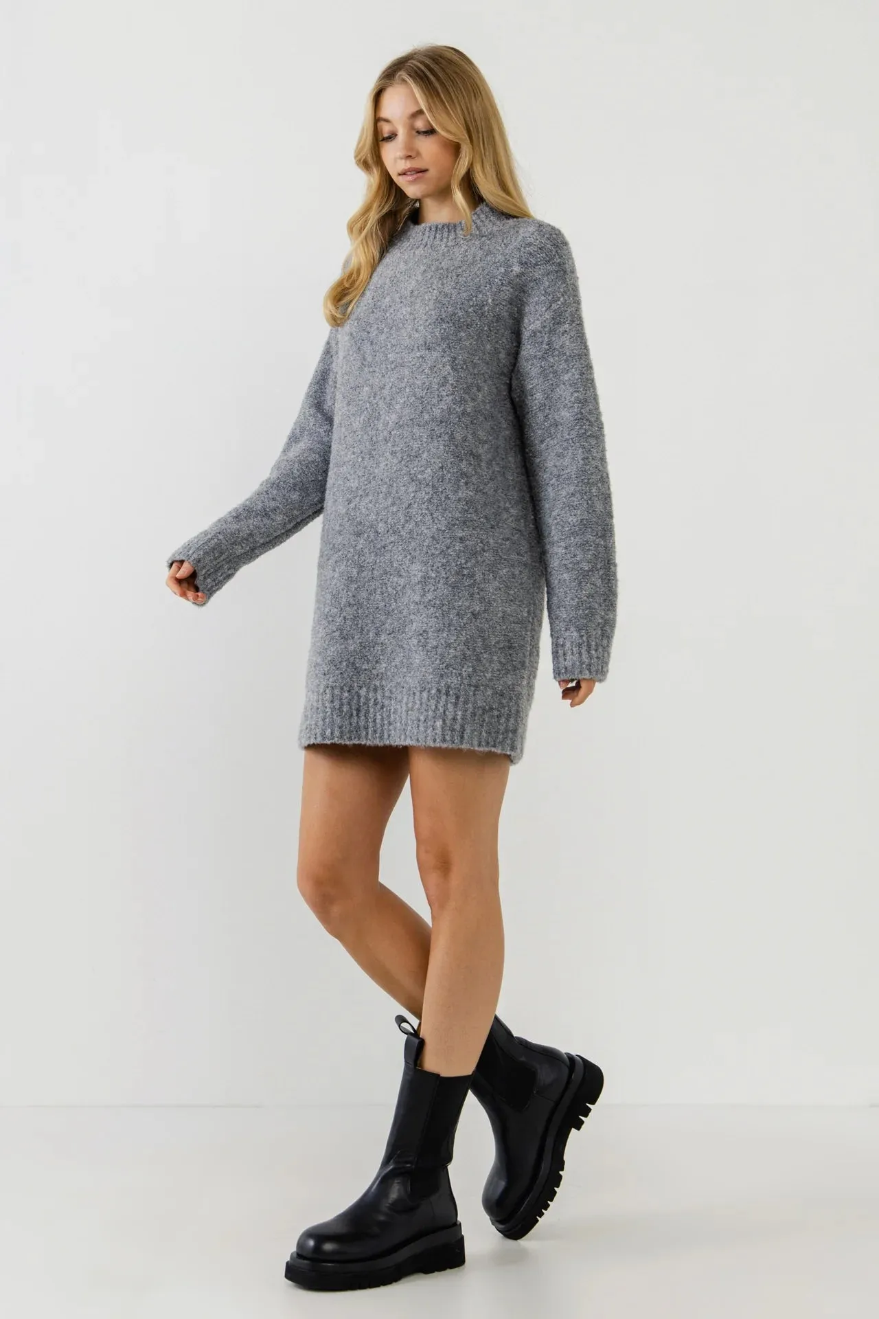 Cozy Round Sweater Dress