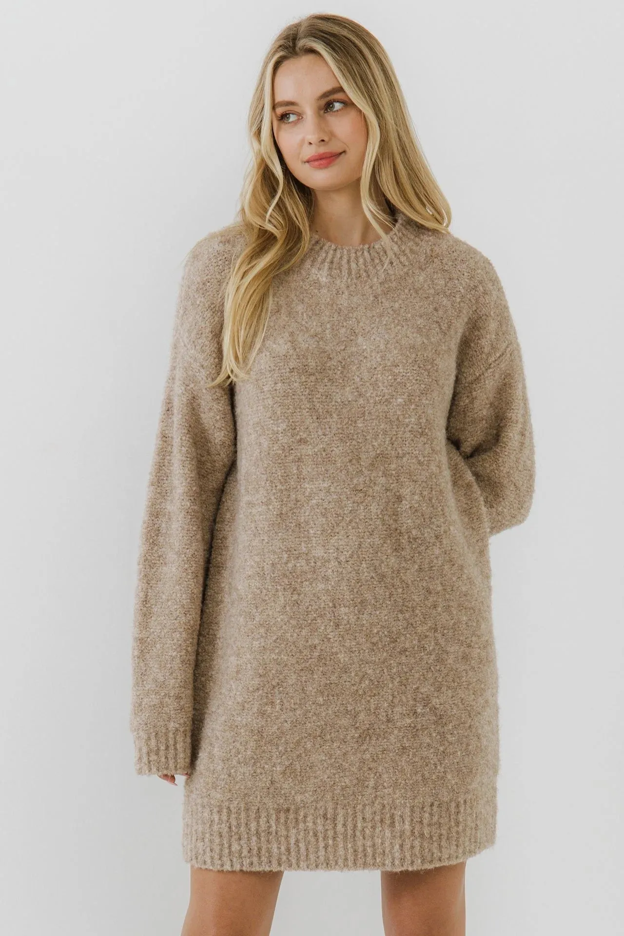 Cozy Round Sweater Dress