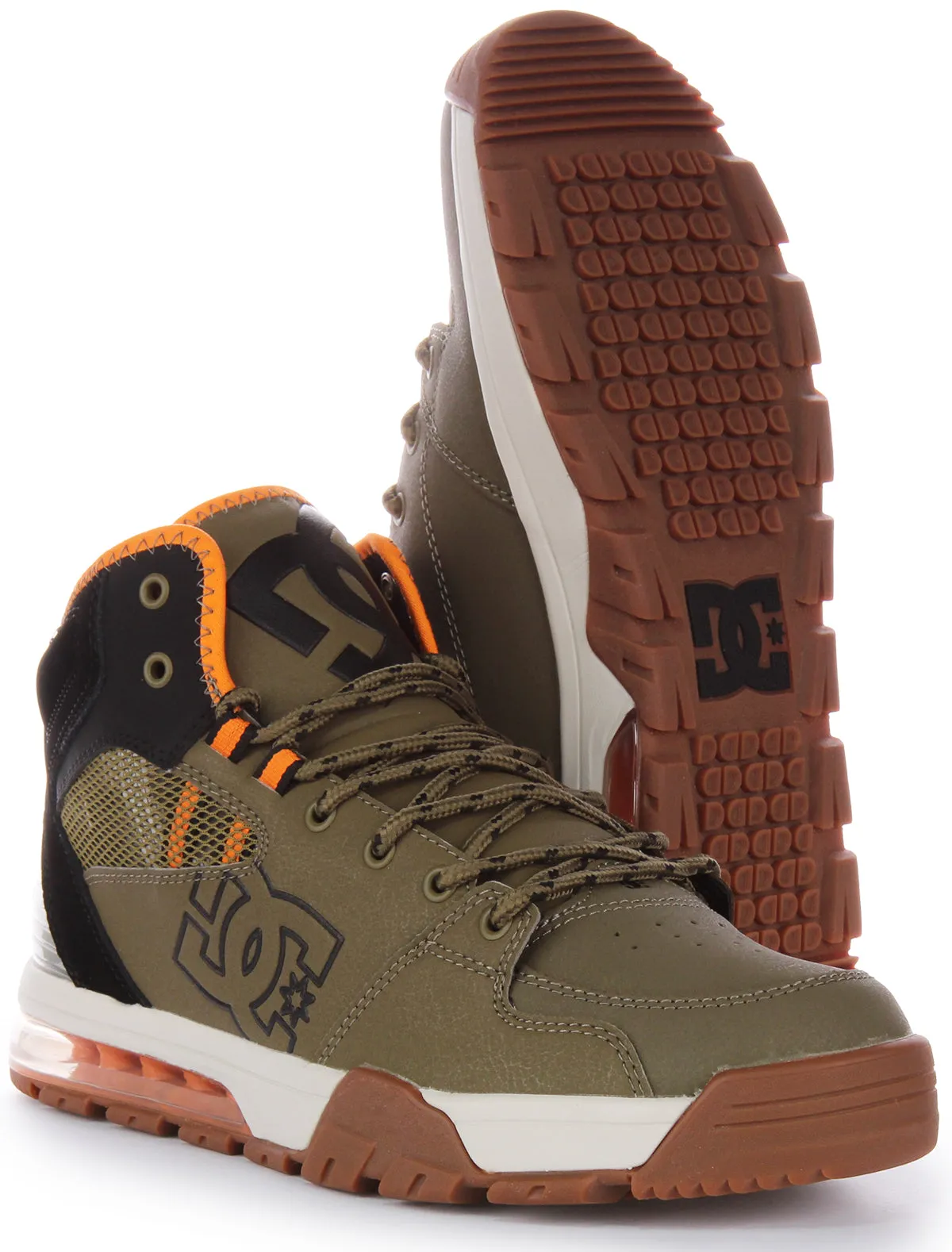 Dc Shoes Versatile Hi Water Resistant In Olive