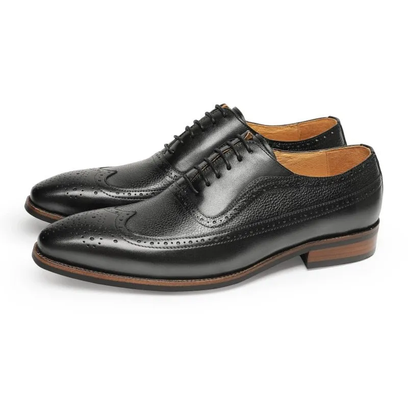 ExoticaLuxe Pointed Lace Up Brogues