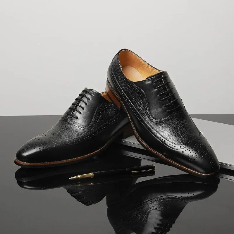 ExoticaLuxe Pointed Lace Up Brogues