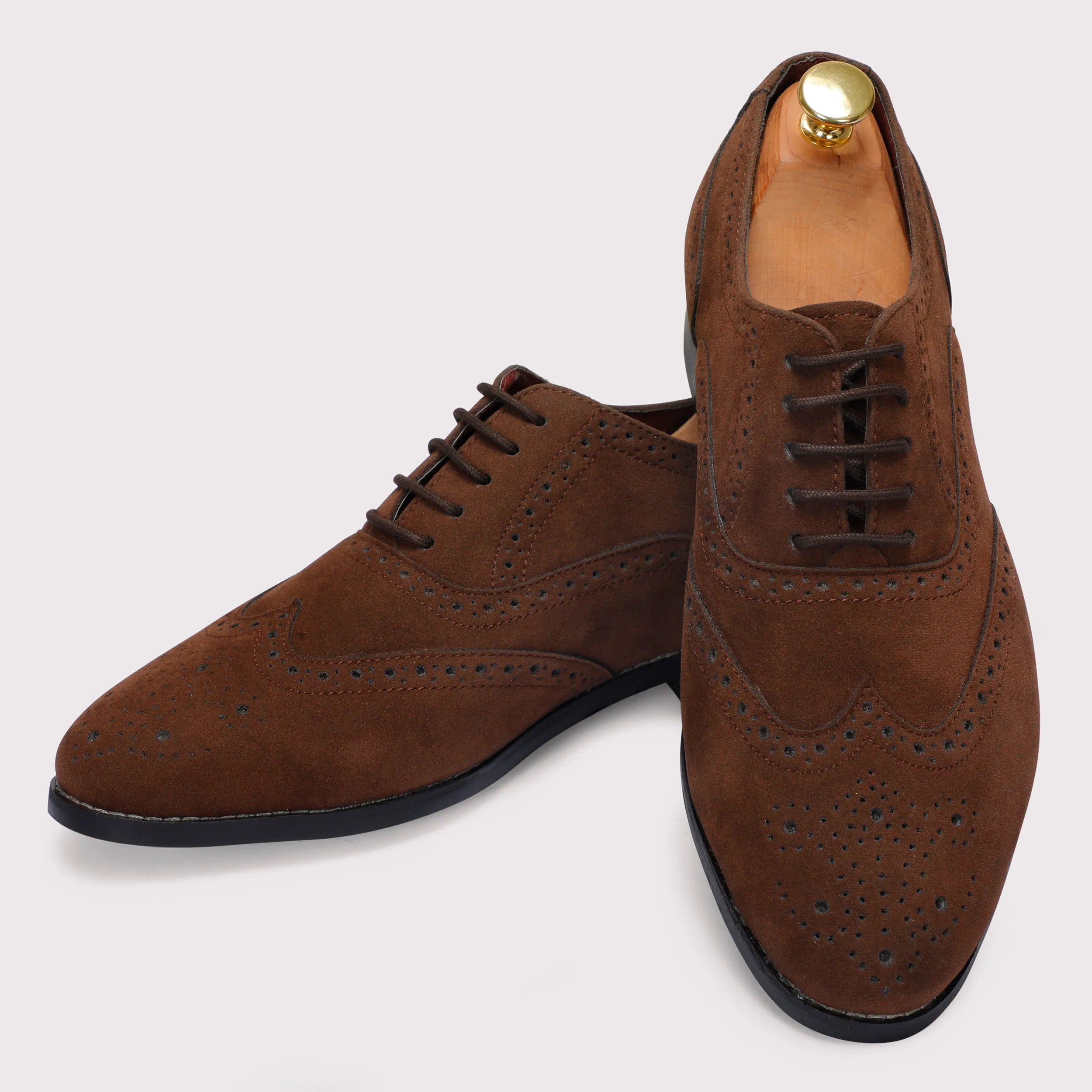 Forrero Suede Brogues - Brown