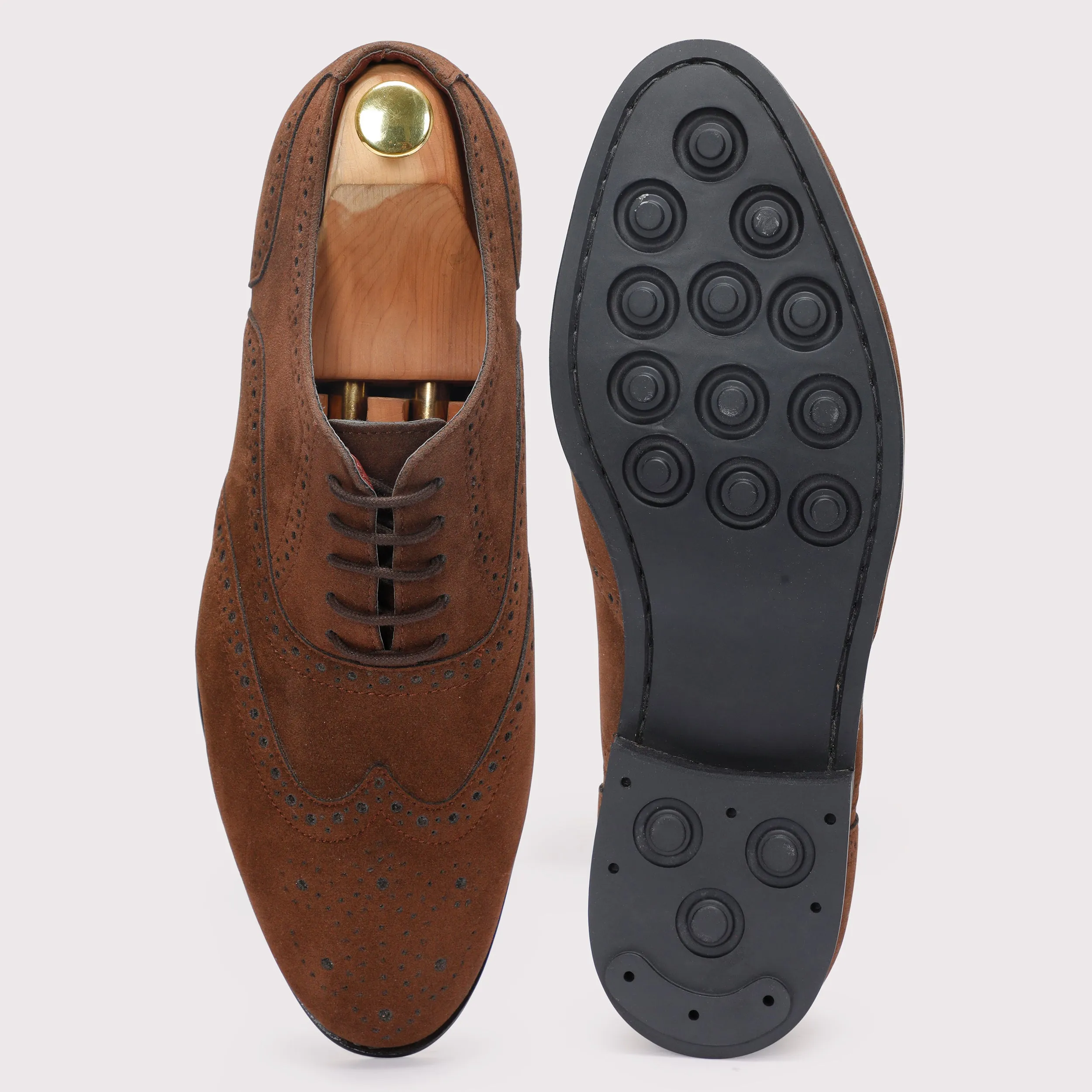 Forrero Suede Brogues - Brown