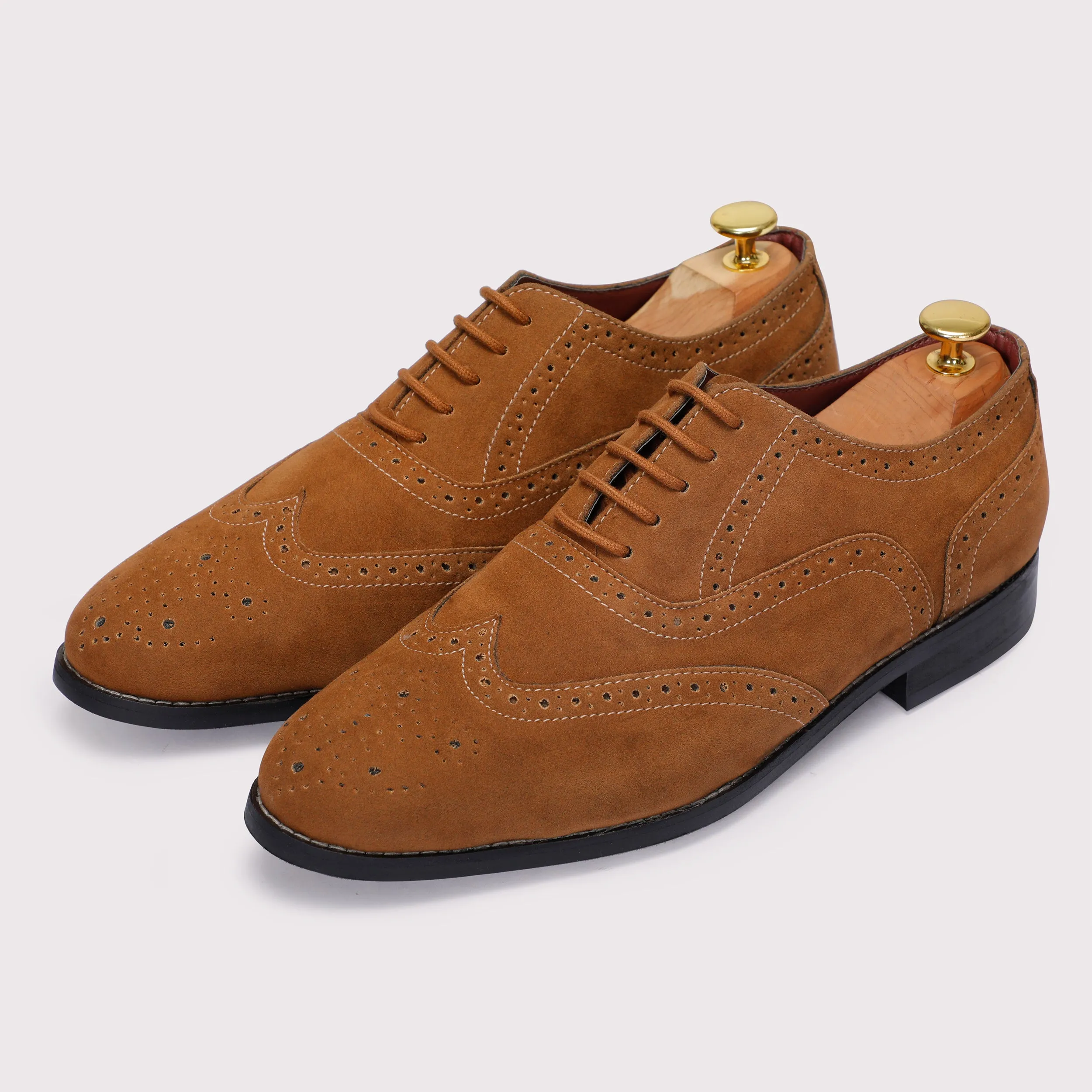 Forrero Suede Brogues - Tan