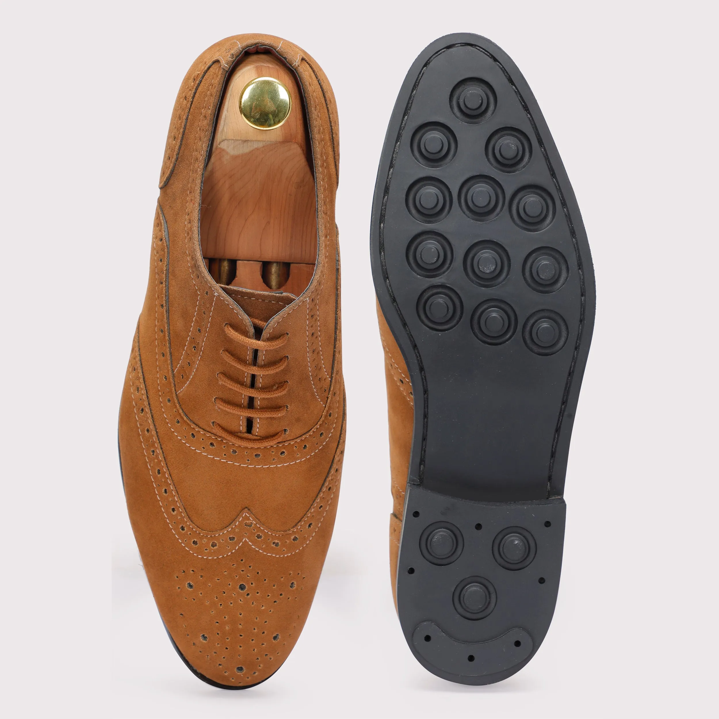 Forrero Suede Brogues - Tan