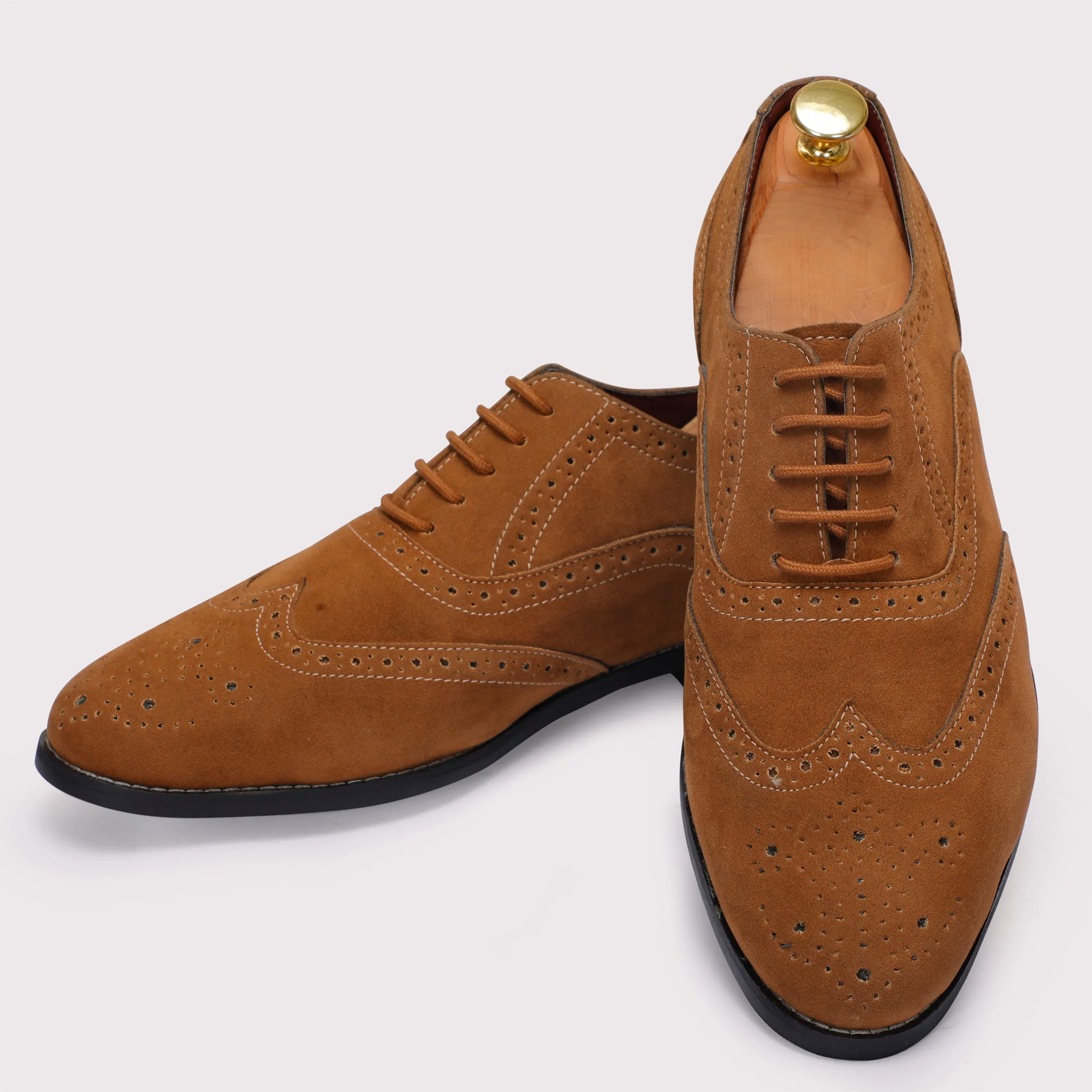 Forrero Suede Brogues - Tan