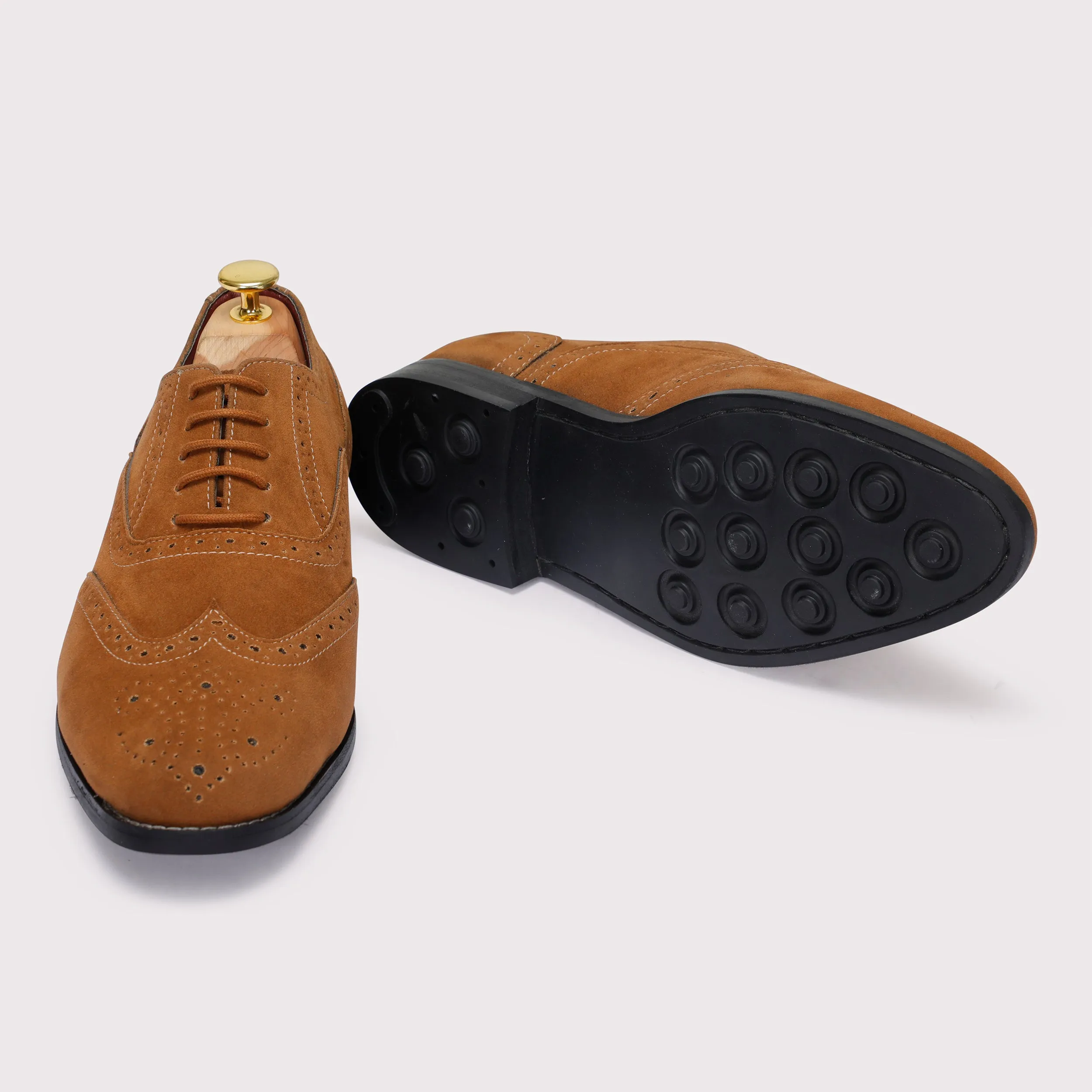 Forrero Suede Brogues - Tan