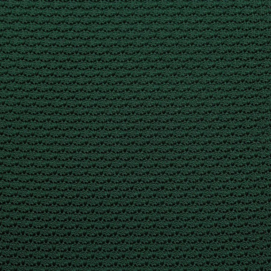 Grenadine / Garza Grossa Tie - Forest Green - Hand-Rolled