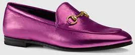 'Jordaan' Metallic Leather Loafers - (Purple, Gold, Silver)