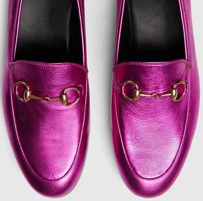 'Jordaan' Metallic Leather Loafers - (Purple, Gold, Silver)