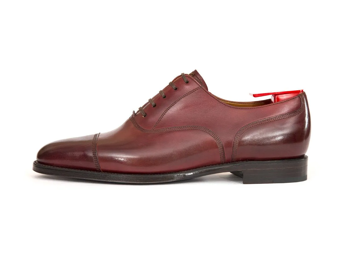 Magnolia - MTO - Burgundy Calf - TMG Last - Single Leather Sole