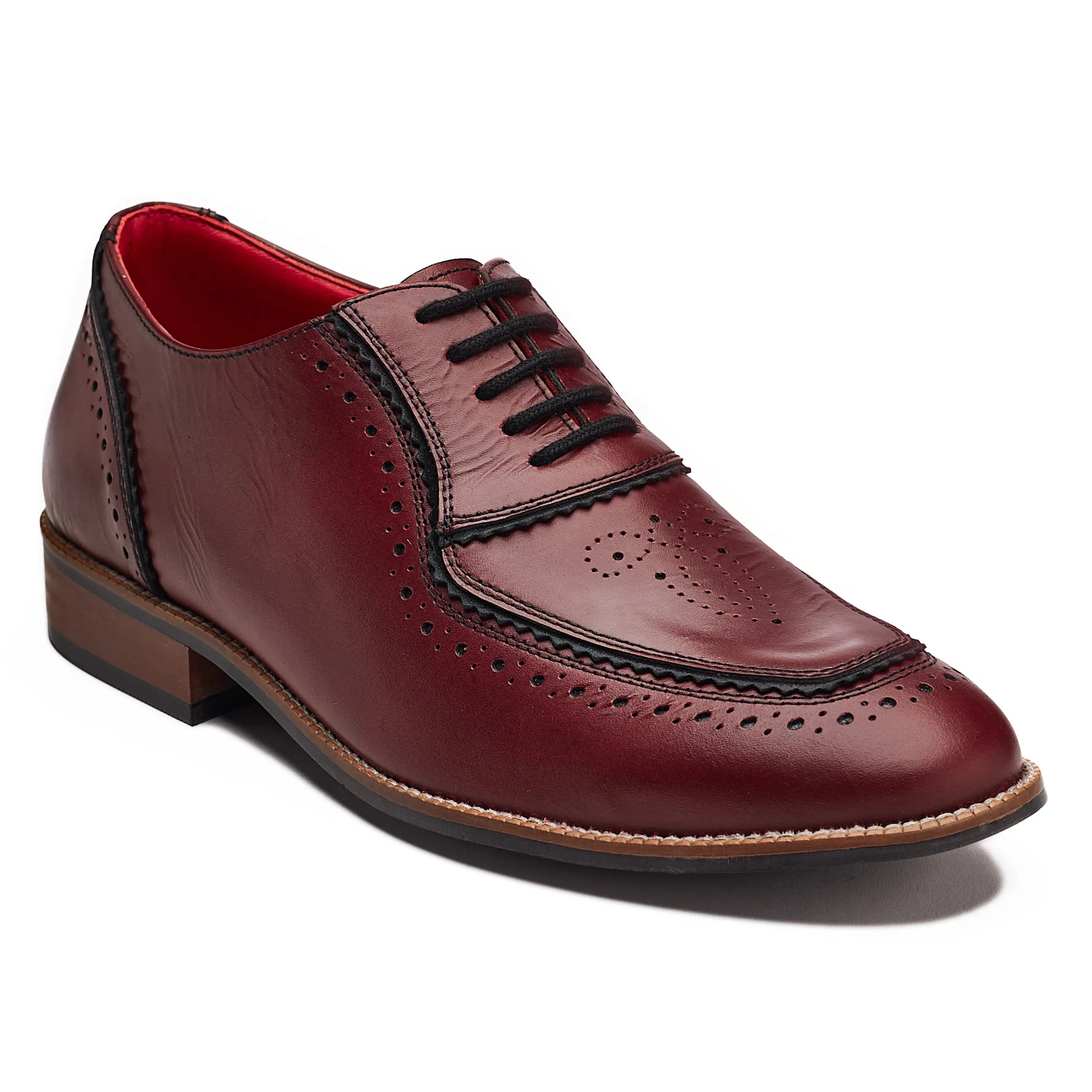 Maharaja Brogues Men – Oxblood