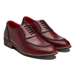 Maharaja Brogues Men – Oxblood