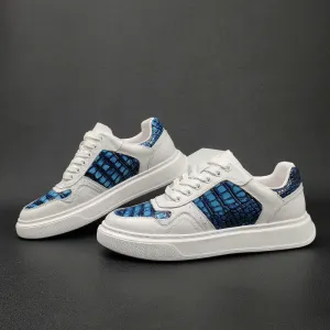 Men Stylish Casual Leather Court Sneakers