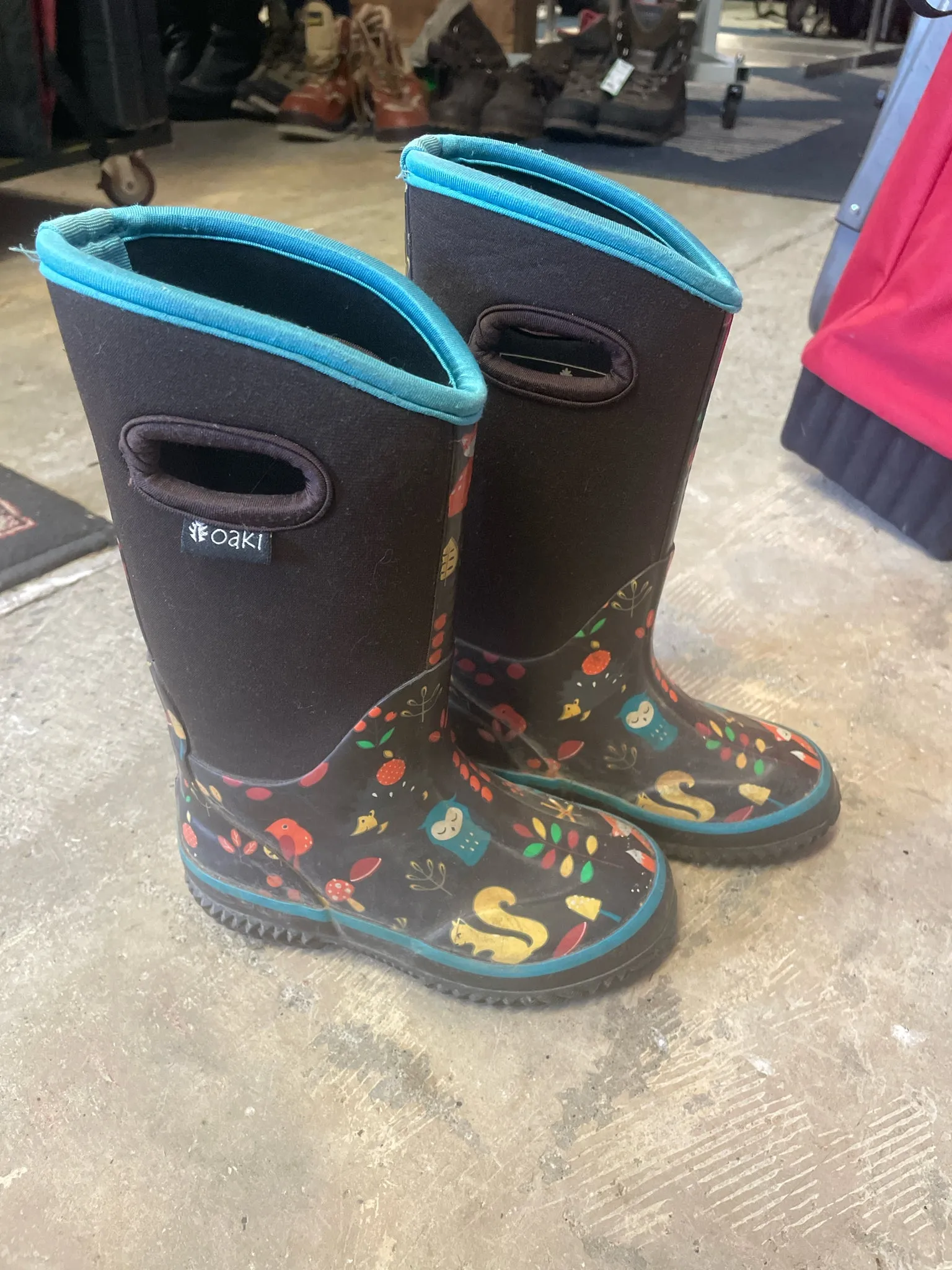 Oaki Rain/Muck Boots Girl's 10