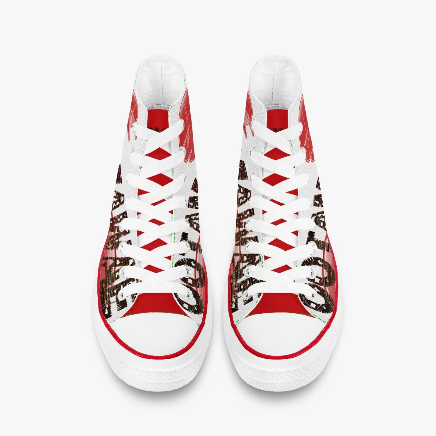 Red Afro Sun Canvas Shoes