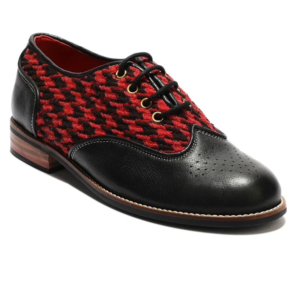 Red Houndstoth Brogues_ for Women (discontinued)