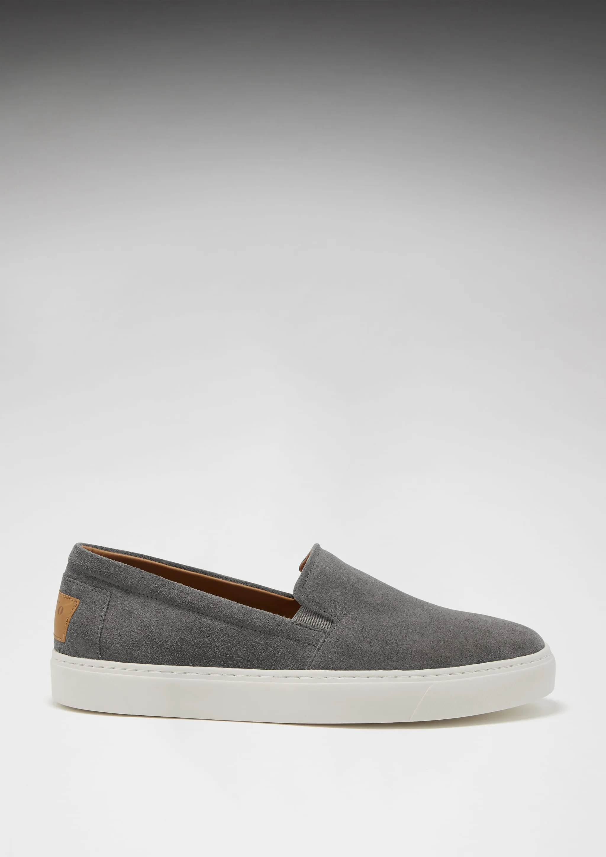 Slip-on Sneakers, slate grey suede