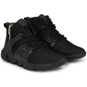 Stylish Black Mesh Running Sports Shoes