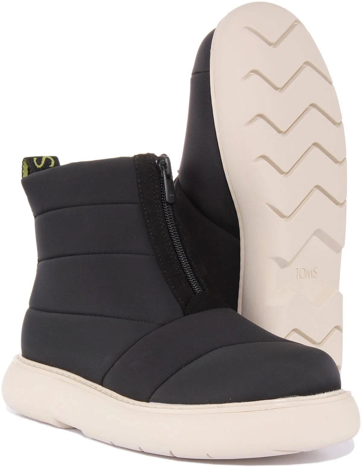 Toms Puffer Boot In Black For Women