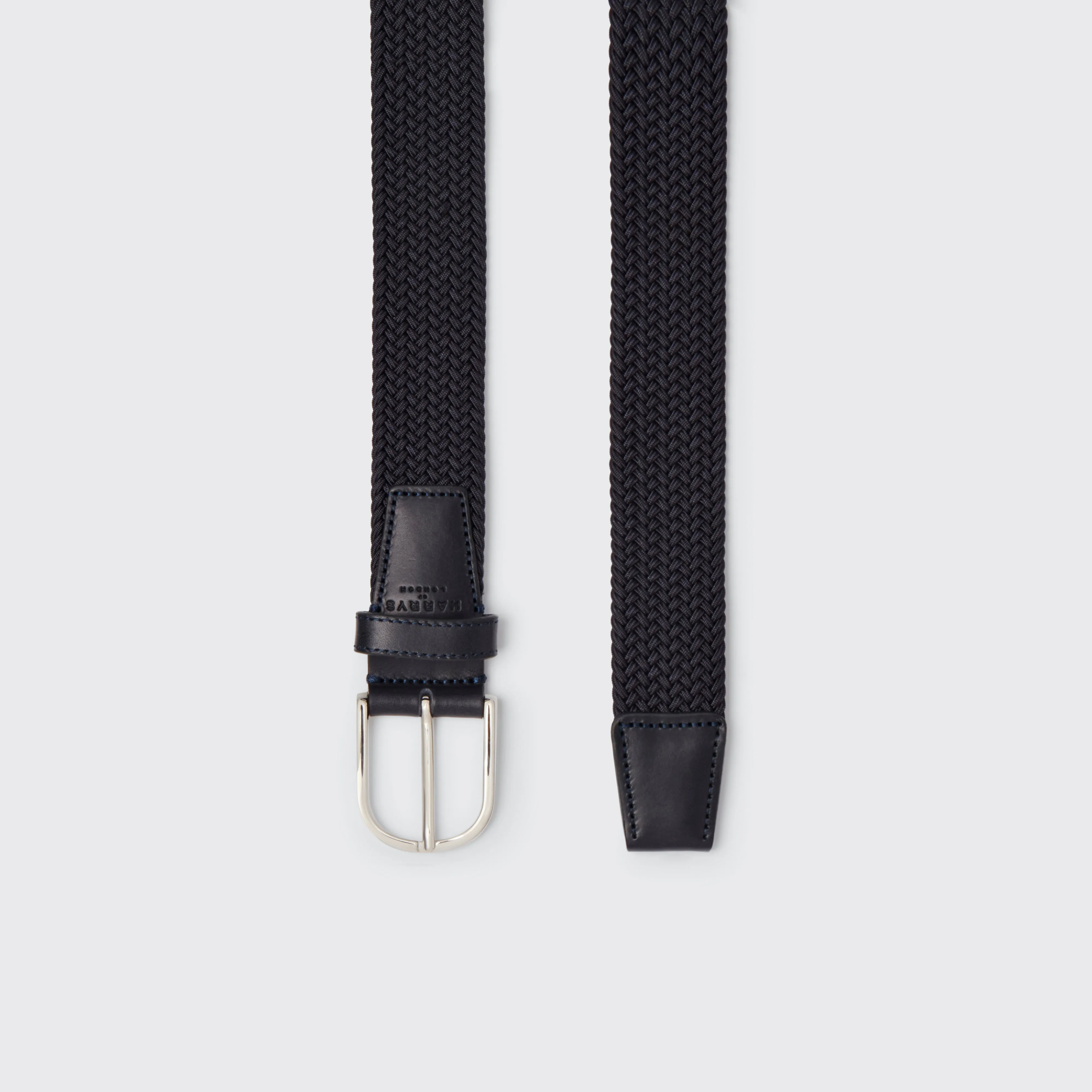 Woven Belt Rayon Navy 35mm